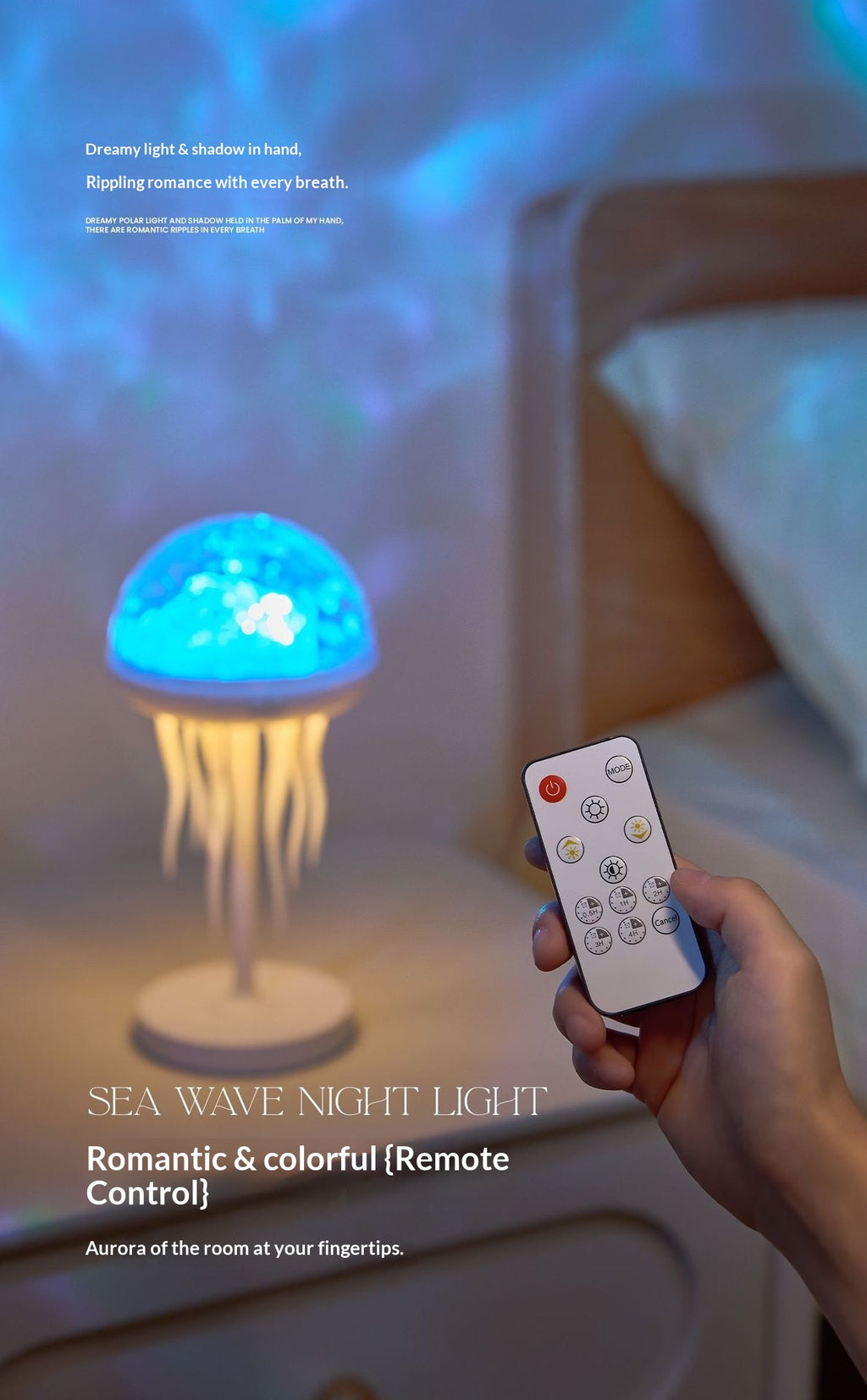 3-in-1 Jellyfish Projection Night Light