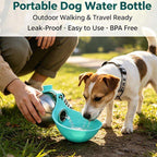 280ml 2 in 1 Pet Travel Water Bottle Stainless Steel Pet Water Dispenser
