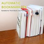 Silicone Automatic Page Following Bookmarks, Flexible Book Page Clips for Reading Study Office