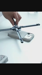 4-in-1 Aluminum Magnetic Lay Flat Phone Tripod Stand