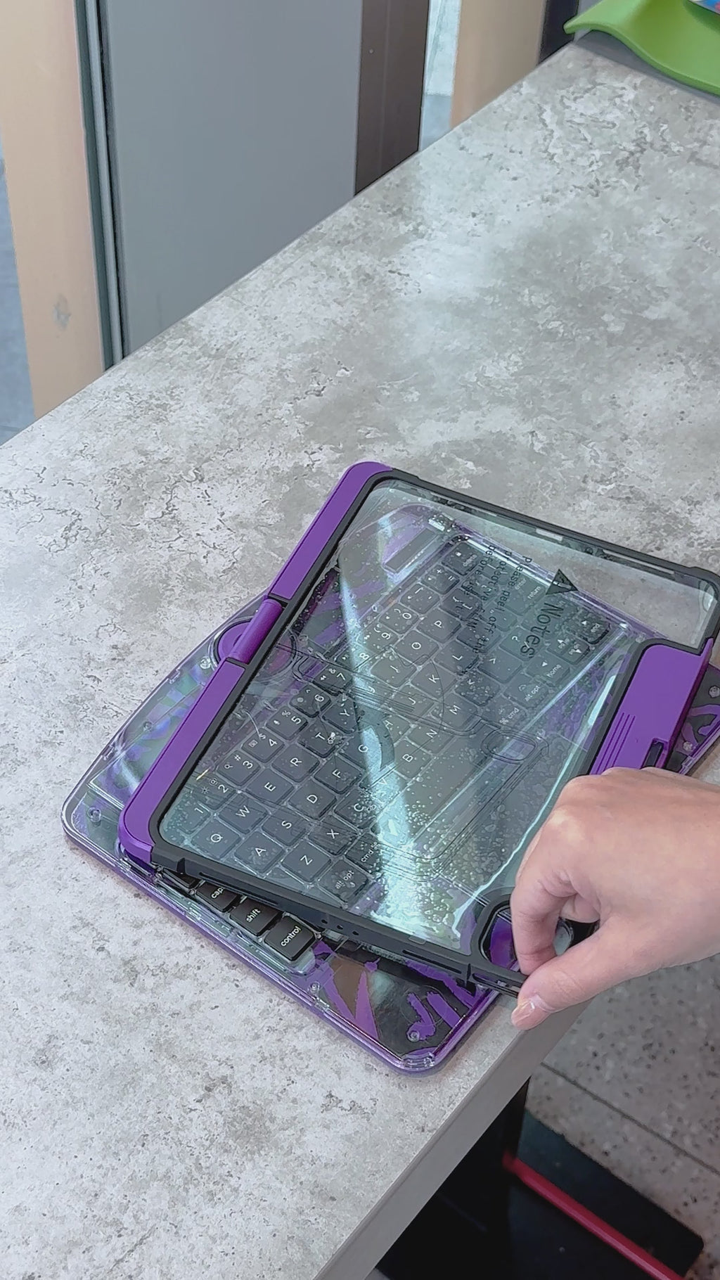 Neon Transparent 360° Rotation Keyboard Case for iPad 10th Gen / iPad A16